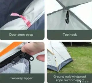 Tienda de campaña 2/3 personas, imperrmeable