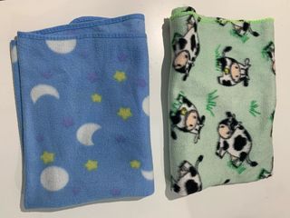 Manta para mascotas, azul y verde