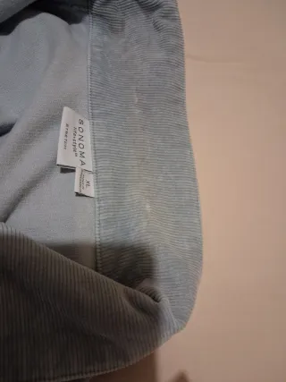 Chaqueta Celeste de Pana fina