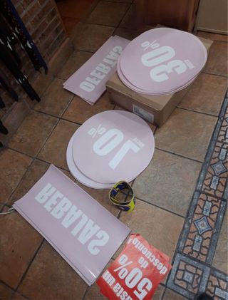Carteles REBAJAS electrotasticos