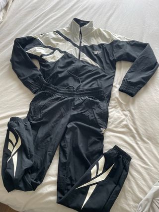 Chándal Reebok Negro y Blanco