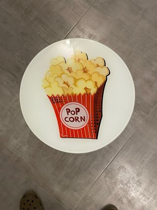 Tavolino pusher poppy Vetro Popcorn