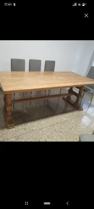 Mesa Roble Maciza Antigua