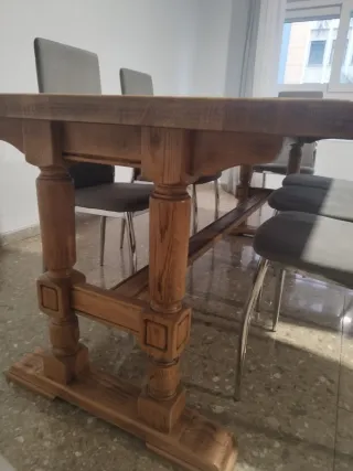 Mesa Roble Maciza Antigua