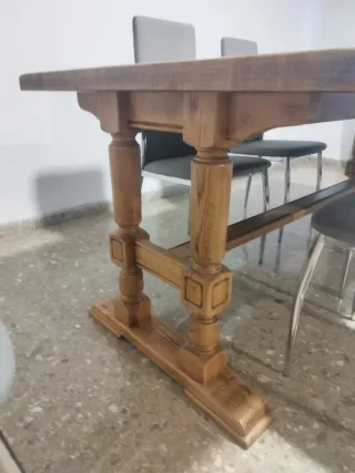 Mesa Roble Maciza Antigua