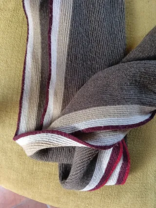 Bufanda de lana con rayas