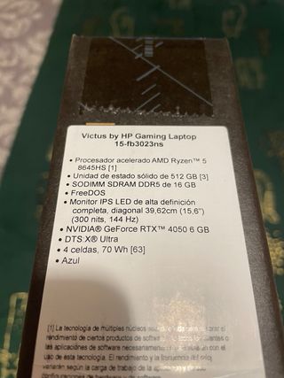HP Victus Gaming Ryzen 5 RTX 4050 16GB 512GB