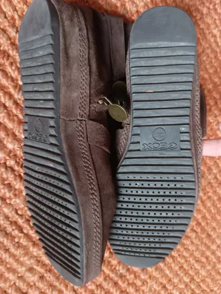 Botines de ante marrón talla 39