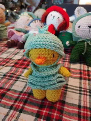 Muñeco Amigurumi Pato Tejido Regalo