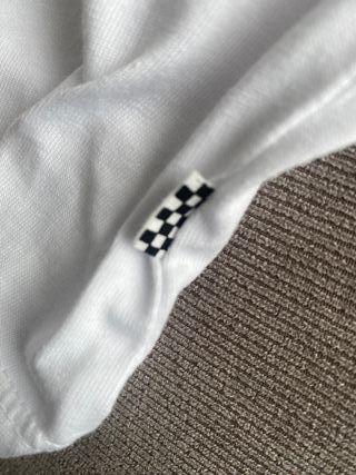 T-shirt Vans bianca stampa nera taglia XS