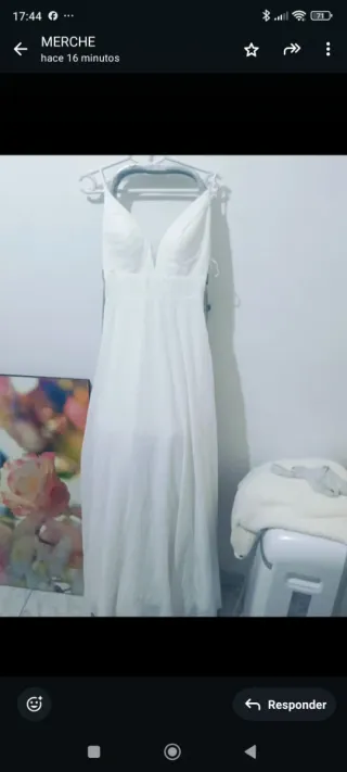 Vestido de Novia Largo Blanco