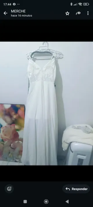 Vestido de Novia Largo Blanco