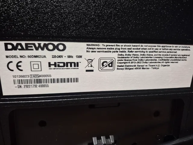 Televisor Daewoo 50 Negro