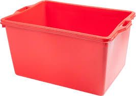 Ceste per uva in plastica rosse