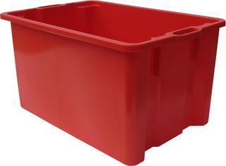 Ceste per uva in plastica rosse