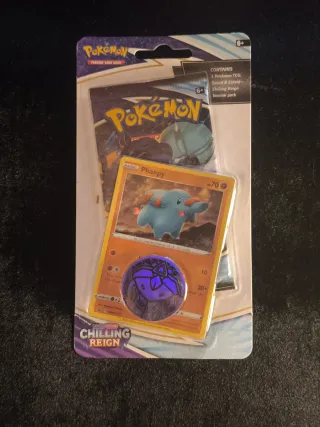 Pokemon Chilling Reign cartas y moneda