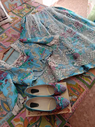 ocasion Traje de Fallera Adulta Completo Azul