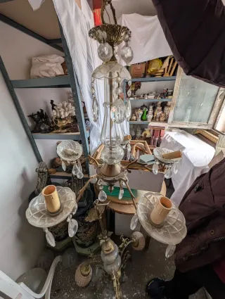 1. Antigüedades. Lamparas. Lamparas araña