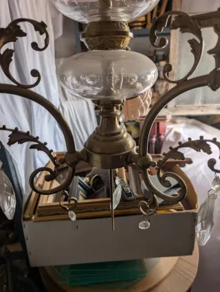 1. Antigüedades. Lamparas. Lamparas araña