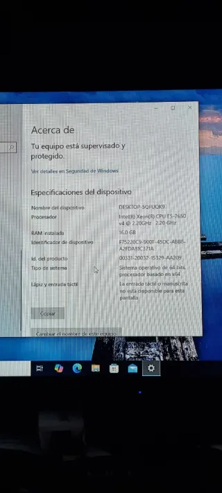 PC Gamer Blanco con luces rgb