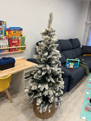 Árbol Navidad Montgomery Slim Nevado 150cm