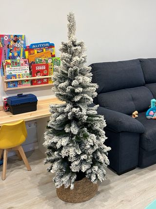 Árbol Navidad Montgomery Slim Nevado 150cm