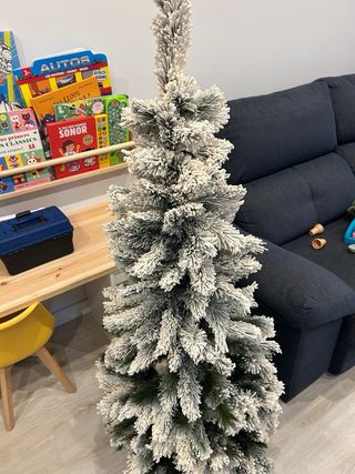 Árbol Navidad Montgomery Slim Nevado 150cm