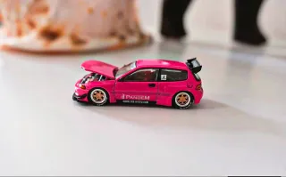 Honda Civic EG6 Pandem Rosa Pop Race 1/64