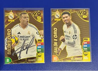 Nuevo Balón de Oro Mbappe firmado y bellingham