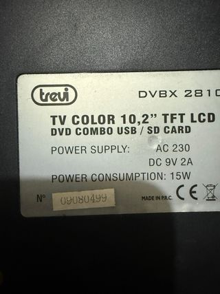 TV Portátil 12V 10.2 PEQUEÑO TREVI