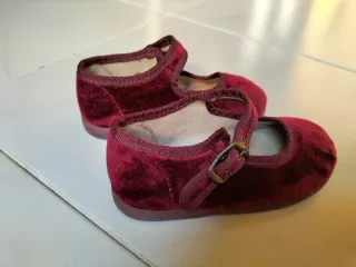 Bailarinas Pisamonas terciopelo, burdeos