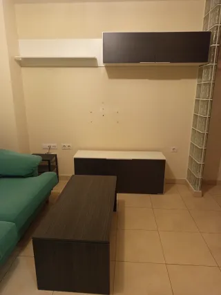 Conjunto Muebles Comedor Madera y Cristal