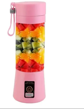 Licuadora Portátil Rosa con Carga USB