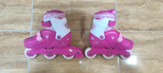 Patines en línea rosas para niña