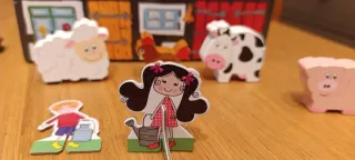 Juego infantil y libro de granja