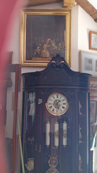 Relojes de antesala antiguo vintage figuras bronce