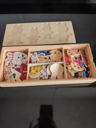 Juego de madera de conejos
