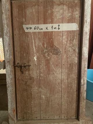 Puerta madera antigua 60cm x 1m