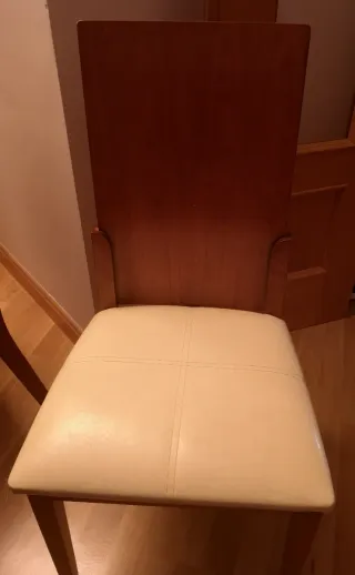 Mesa comedor extensible cerezo macizo