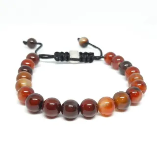 Bracciale pietra agata macramè donna uomo