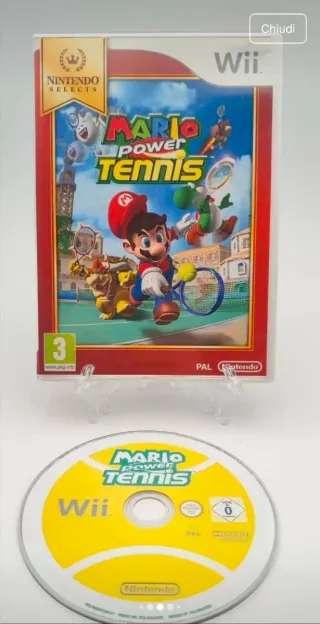 Mario Power Tennis Wii + Racchetta Tennis