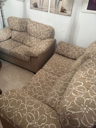 Sofás de 2 y 3 plazas con estampado floral