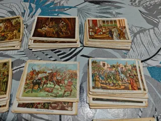 Lote de 304 Cromos Antiguos "Historia de España"