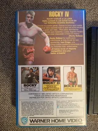 Rocky IV Betamax Beta Videoclub