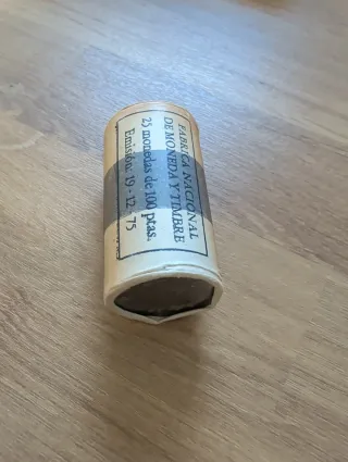 Cartucho original FNMT - 25 monedas 100 Pesetas 19