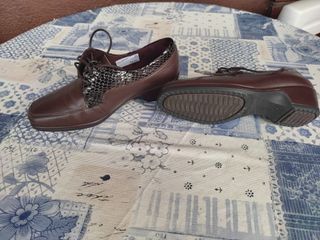 Zapatos Pitillos Piel Marrones Talla 36