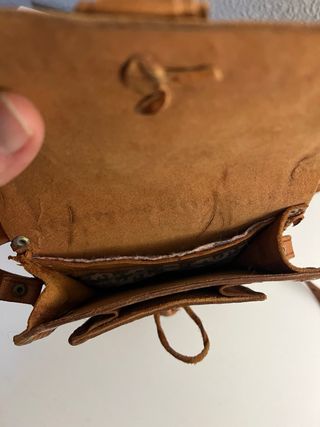 Bolso de piel artesanal