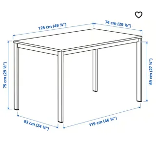 Mesa MELLTORP y 4 Sillas SANDSBERG.