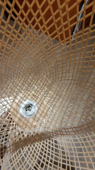 Lámpara de techo de bambú