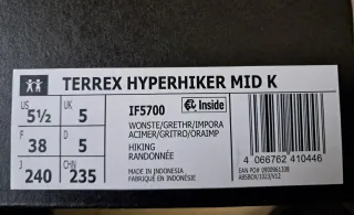 Botas Adidas Terrex Niños Talla 38 sin estrenar